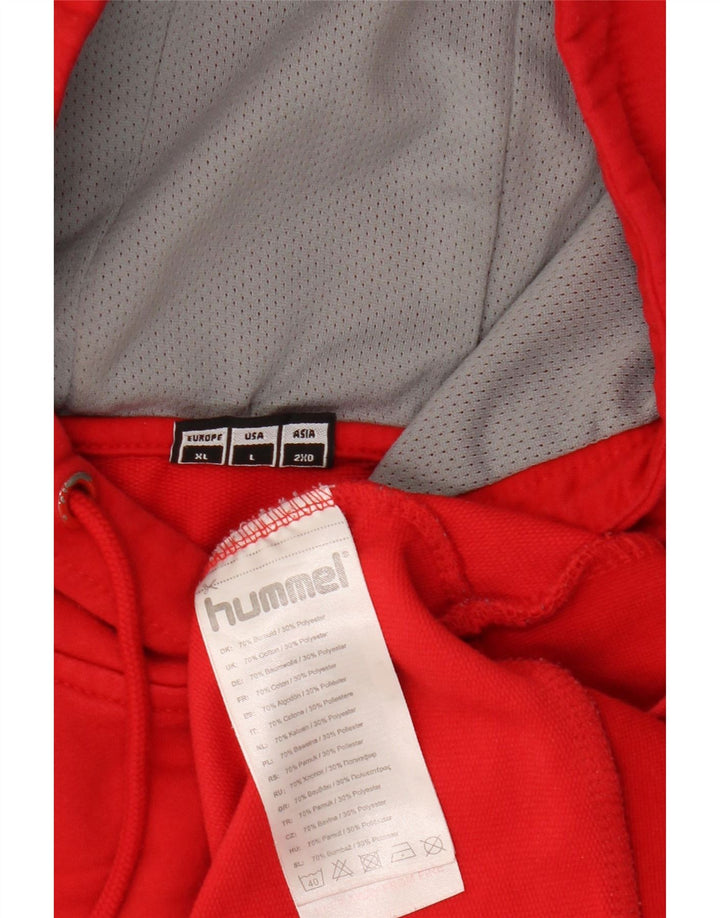 HUMMEL Muška majica s kapuljačom s kapuljačom, veliki crveni pamuk
