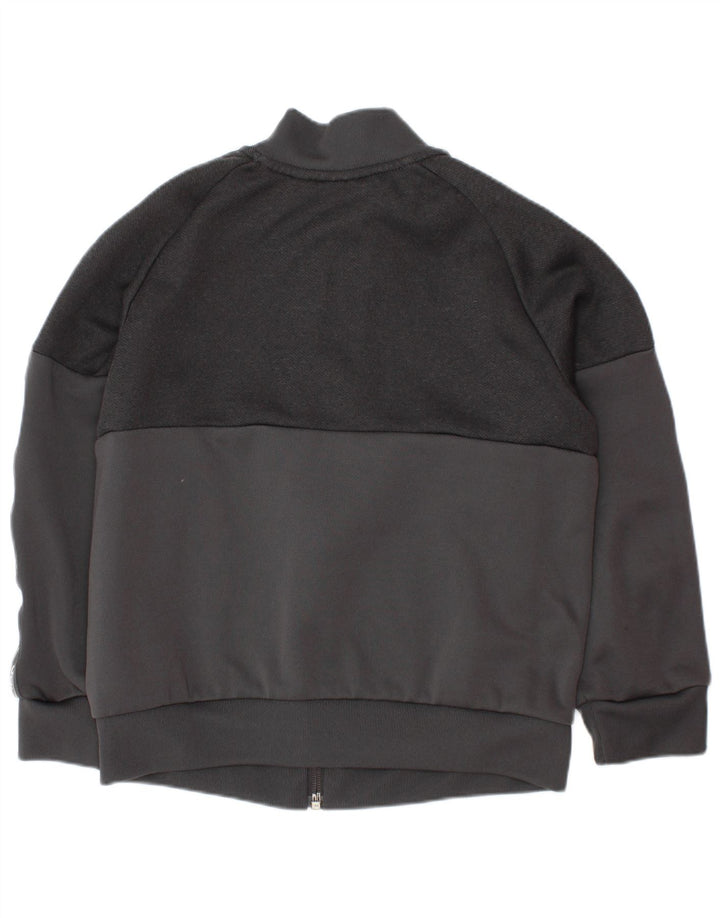 ADIDAS trenirka za dječake s grafičkim motivima, 6-7 godina, siva poliesterska jakna