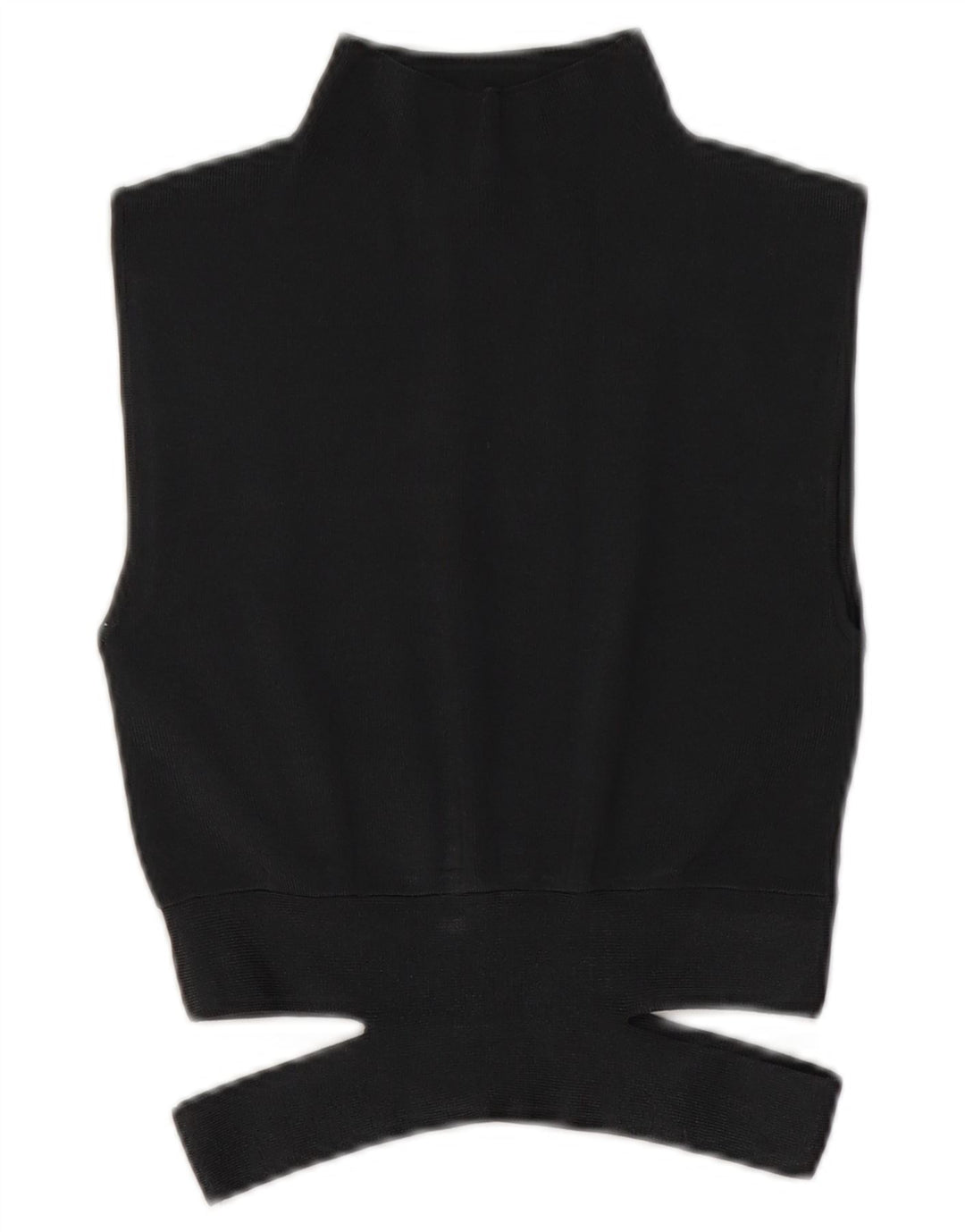 Zara ženski pleteni kratki top bez rukava UK 10 Small Gray