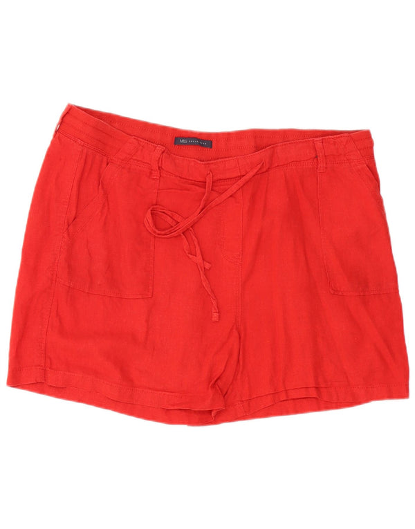 Marks & Spencer ženske ležerne kratke hlače UK 16 Large W38 crveno platno
