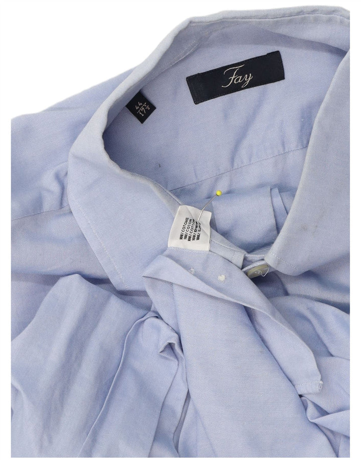 Fay Muška košulja Veličina 44 17 1/2 XL plavi pamuk
