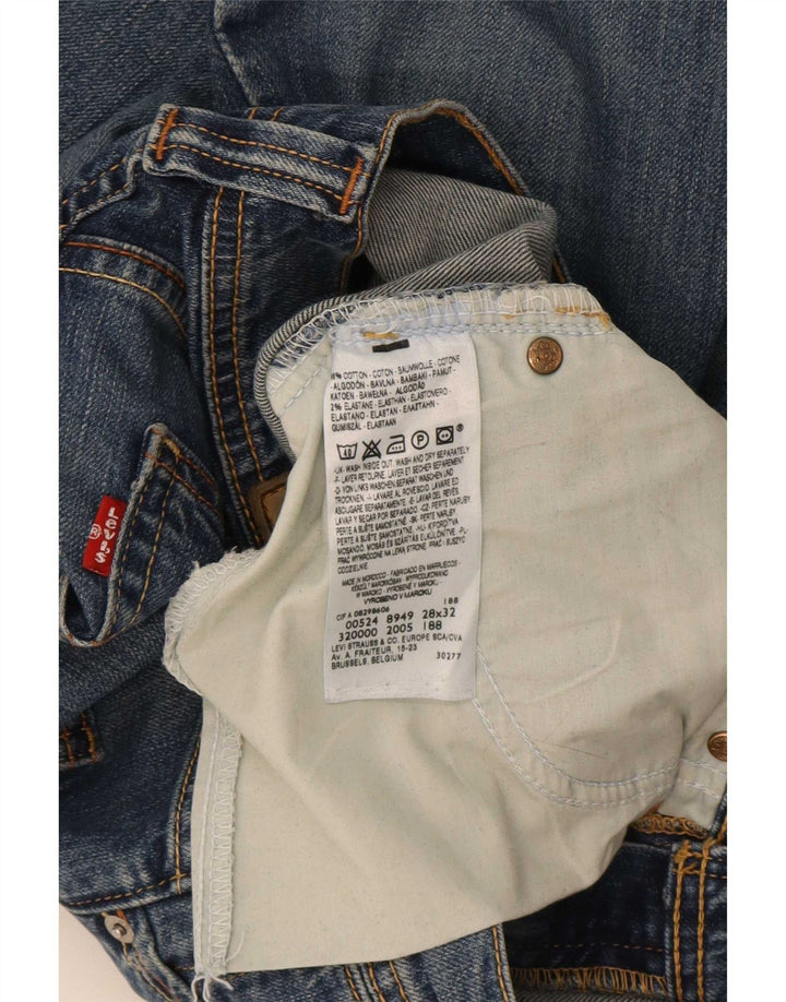 Levi's ženske ravne traperice W28 L32 plavi pamuk