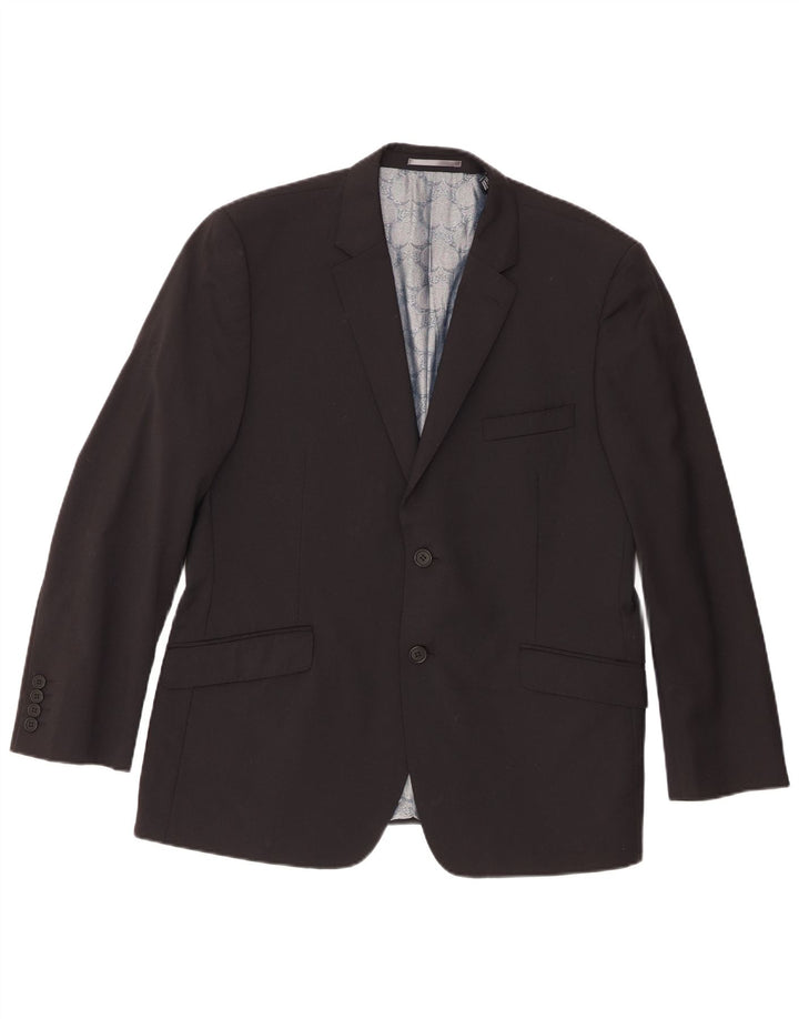 Ted Baker muška jakna sa 2 gumba UK 42 XL crna vuna