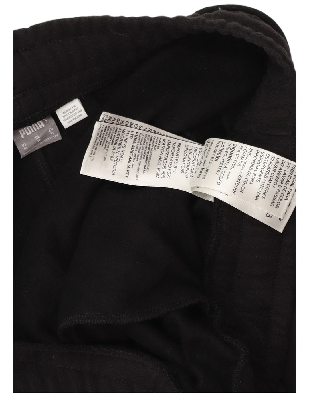 PUMA Ženska trenirka Hlače Joggers UK 18 XL crni pamuk