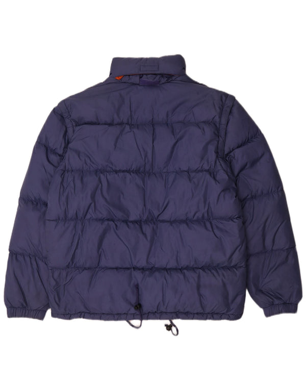 Sergio Tacchini muška podstavljena jakna s kapuljačom UK 40 Large Blue Polyamide