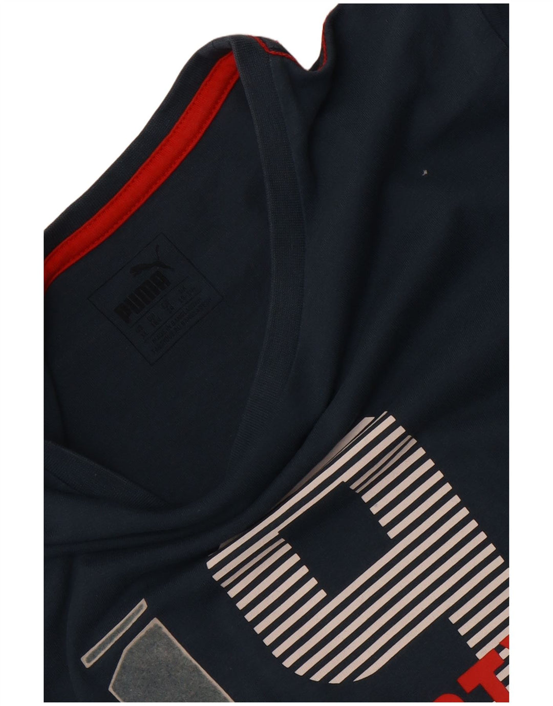 Puma Boys Graphic T-Shirt Top 13-14 Years Mornarsko plava