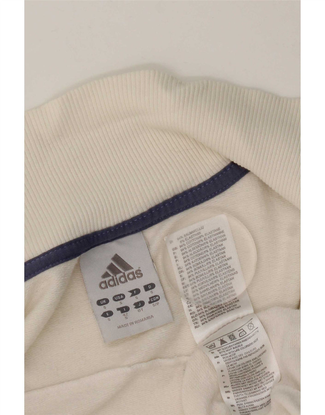Adidas ženska gornja jakna od trenirke Mala bijela pamučna