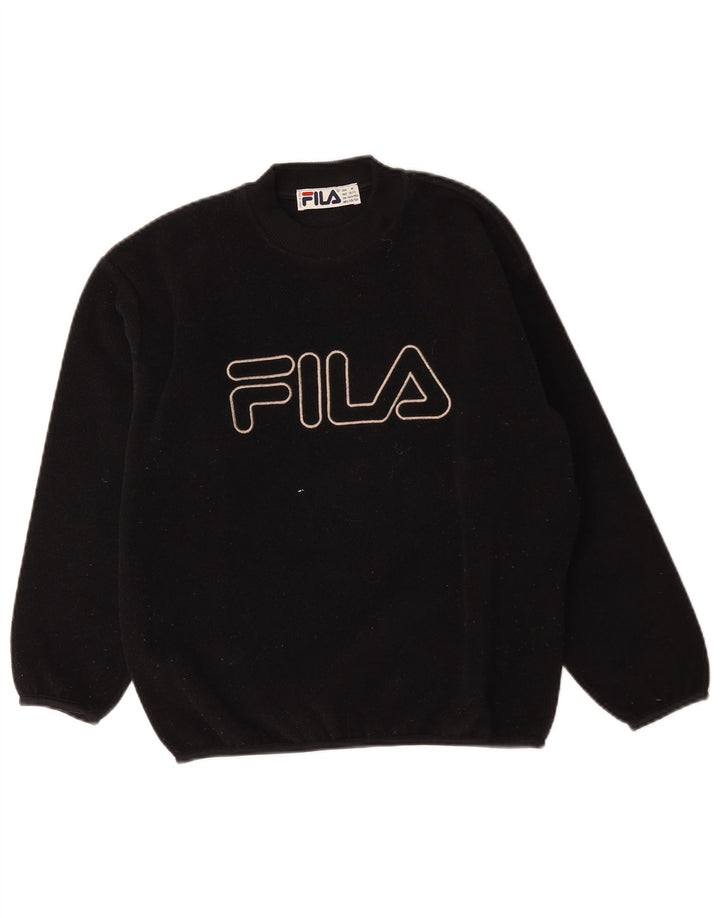Fila Boys Graphic flis džemper 10-11 godina crni poliester
