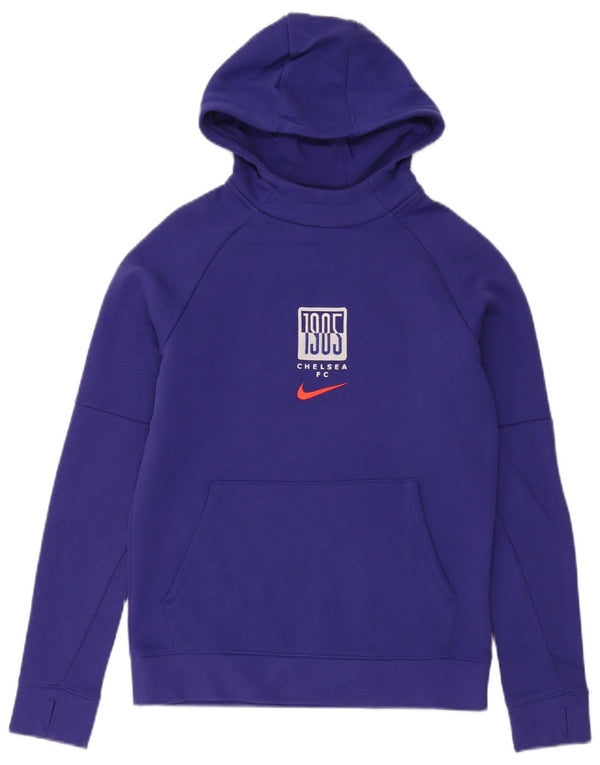 Veliki ljubičasti pamuk Nike Boys Chelsea FC Graphic Hoodie Džemper 12-13 godina