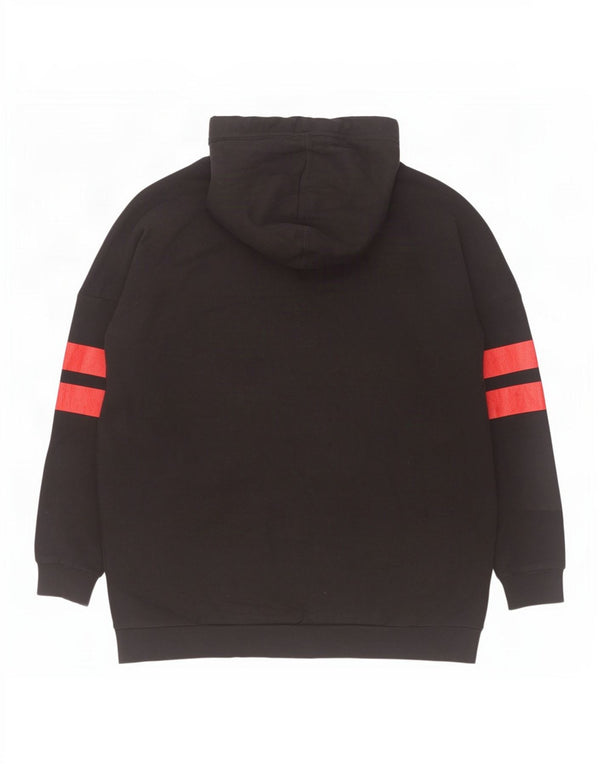 Superdry muška majica s kapuljačom s kapuljačom široke grafike, veliki crni pamuk