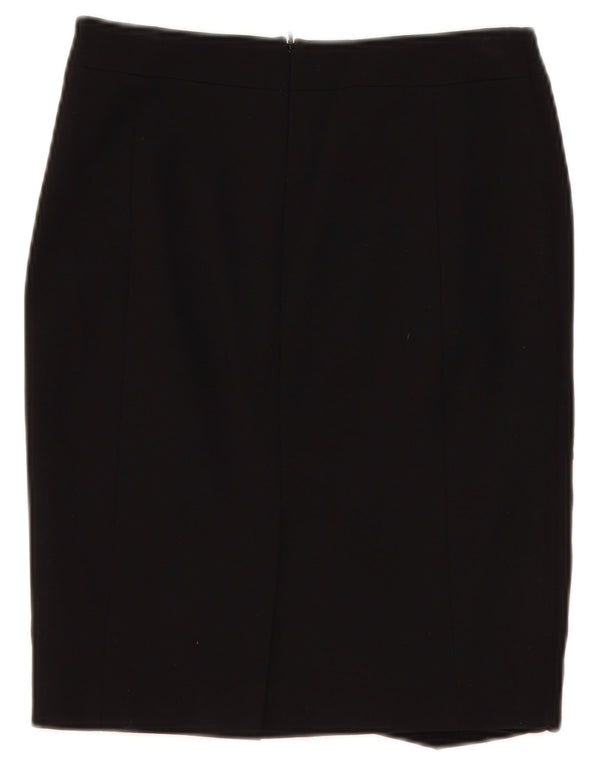 Ženska pencil suknja Karen Millen UK 10 Mala W28 crna viskoza u boji