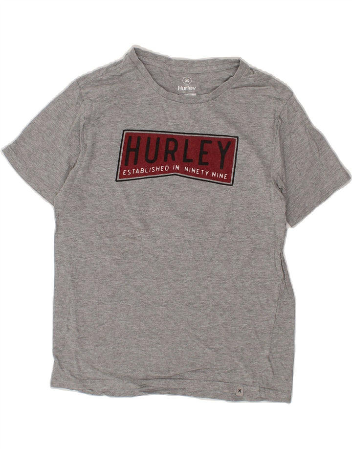 HURLEY Mens Graphic T-Shirt Top Small Grey Cotton Vintage Hurley and Second-Hand Hurley from Messina Hembry 