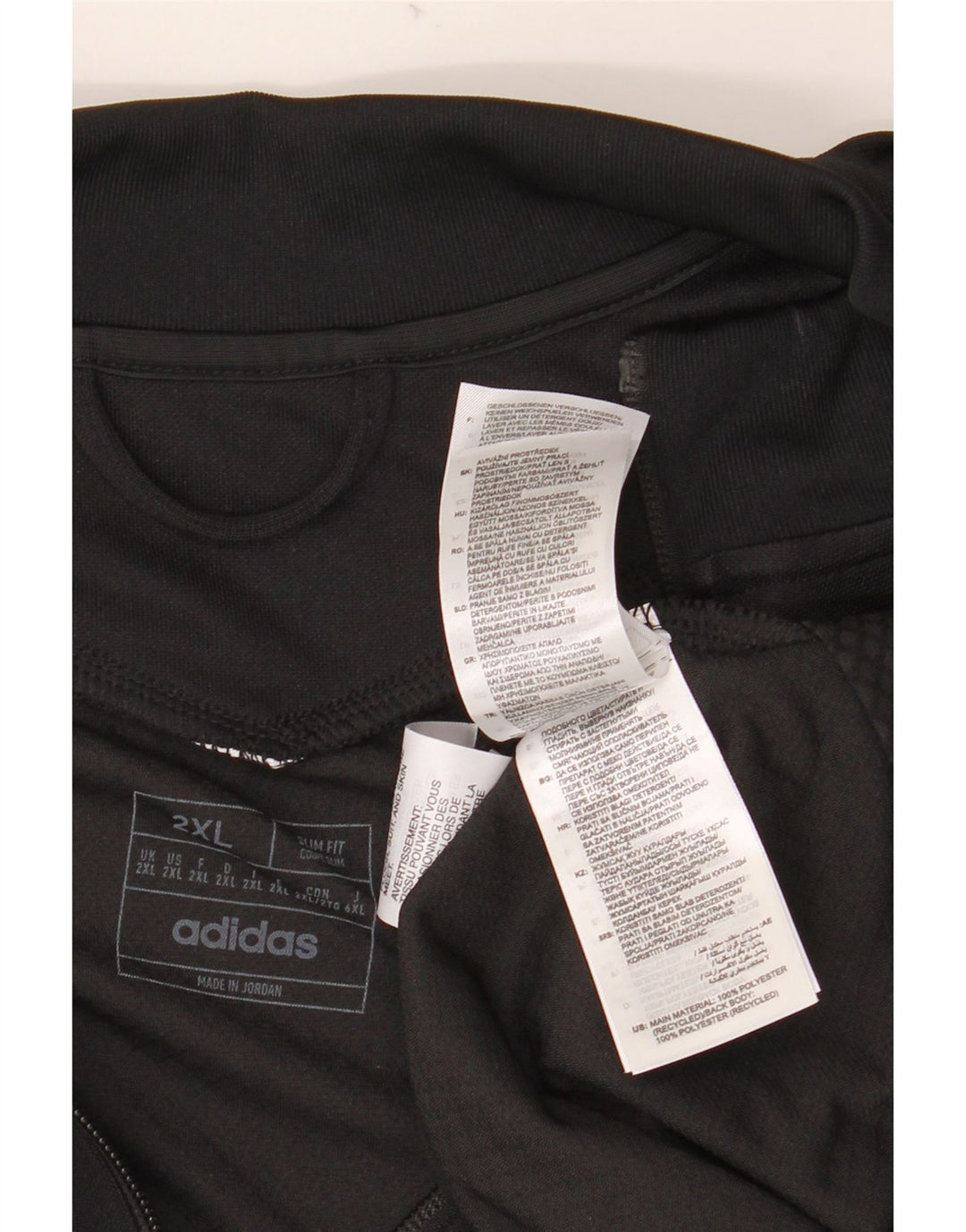 ADIDAS muška Aeroready Slim Fit trenirka gornja jakna 2XL crni poliester