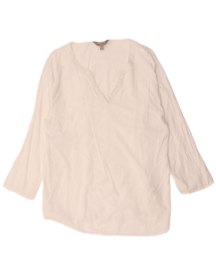 Mountain Warehouse Ženska pulover majica UK 18 XL Bijeli pamuk
