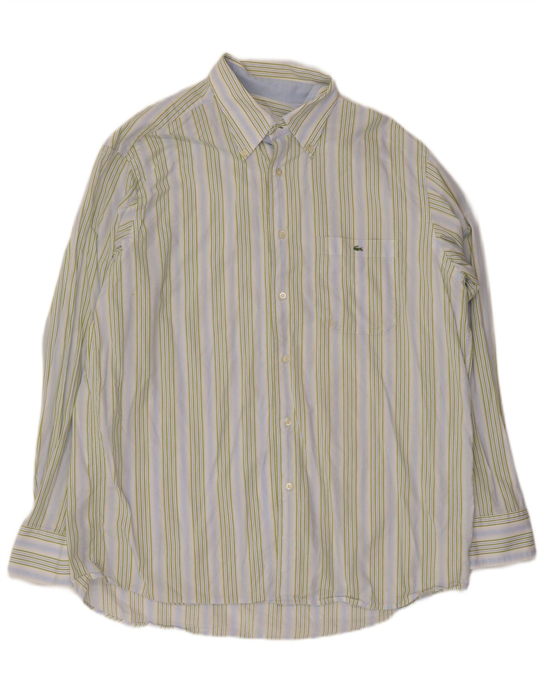 Lacoste muška košulja, veličina 44 XL, pamuk na plave pruge