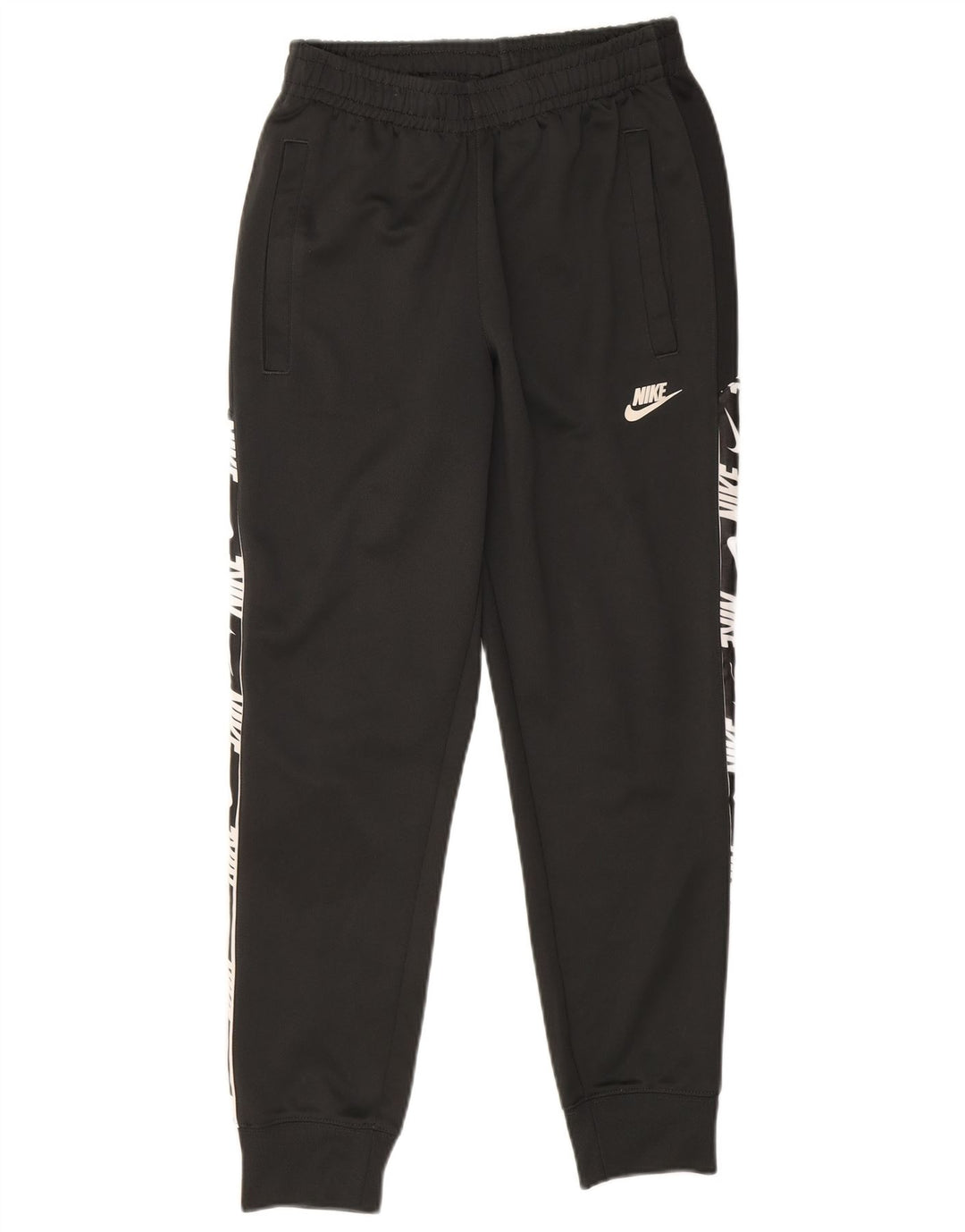 Nike muške grafičke trenirke hlače joggers XS crni poliester