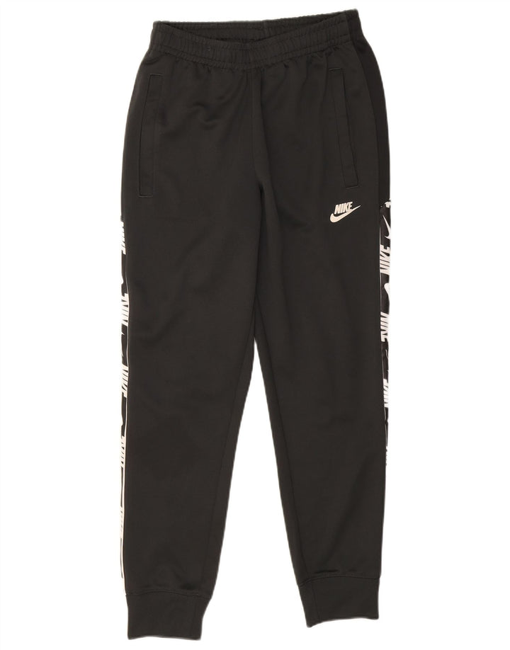 Nike muške grafičke trenirke hlače joggers XS crni poliester