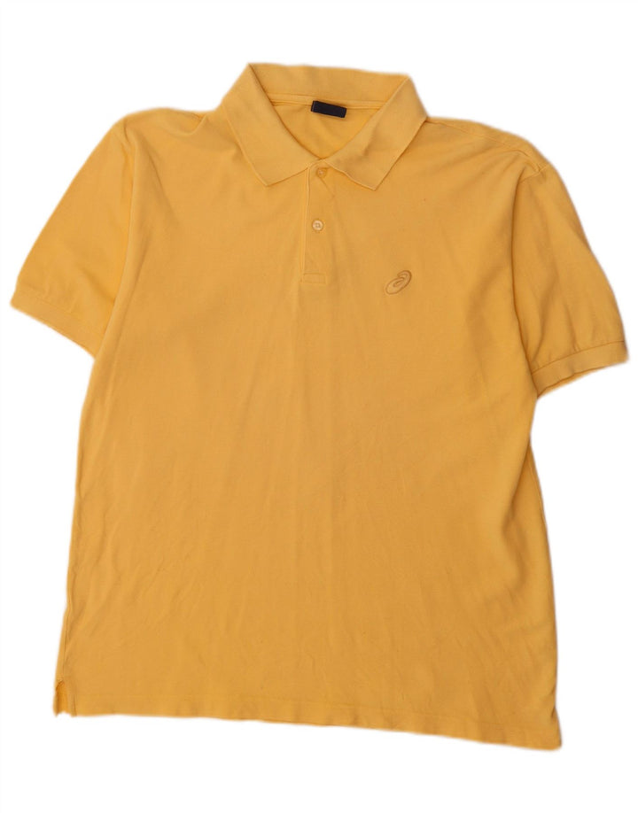 Asics muška polo majica srednje žute pamučne boje