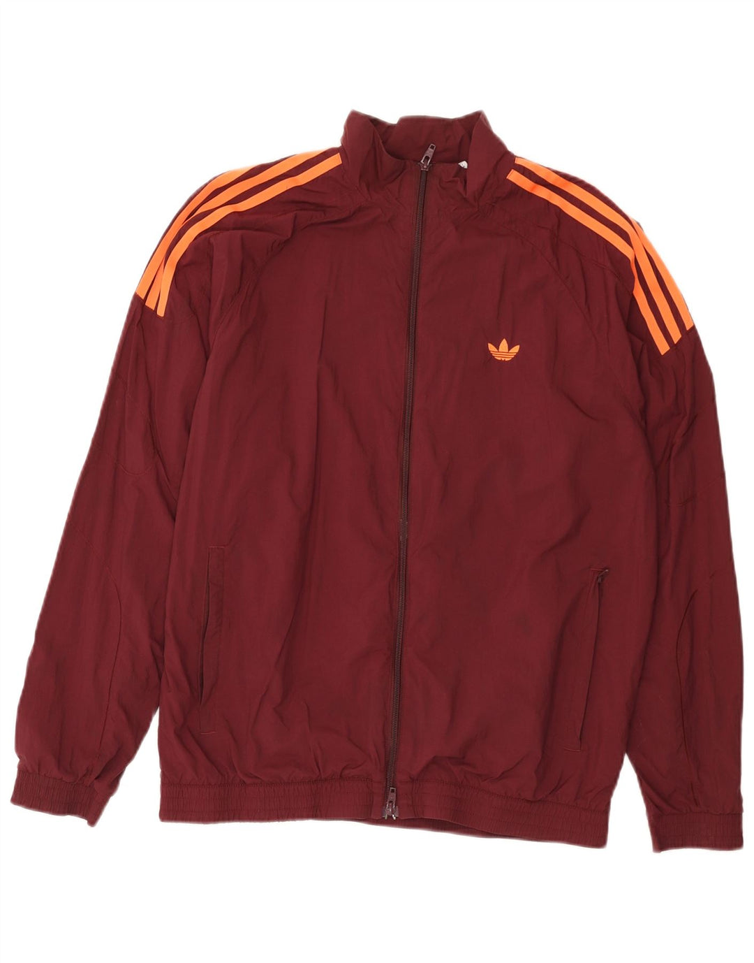 Adidas muška trenirka, gornja jakna, srednje tamnocrveni najlon