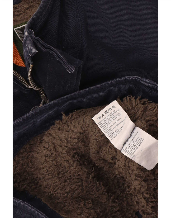 Superdry Mens Sherpa Utility Jacket UK 38 Srednje tamnoplavi pamuk