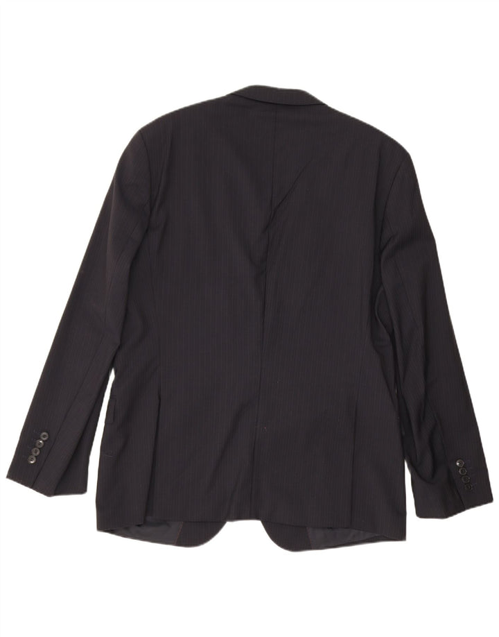 Hugo Boss muška jakna sa 2 gumba UK 54 2XL tamnoplava prugasta