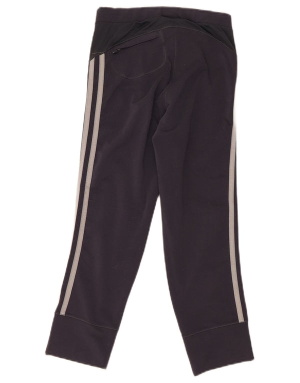 Adidas Womens Capri Leggings UK 8 Small Black Polyester
