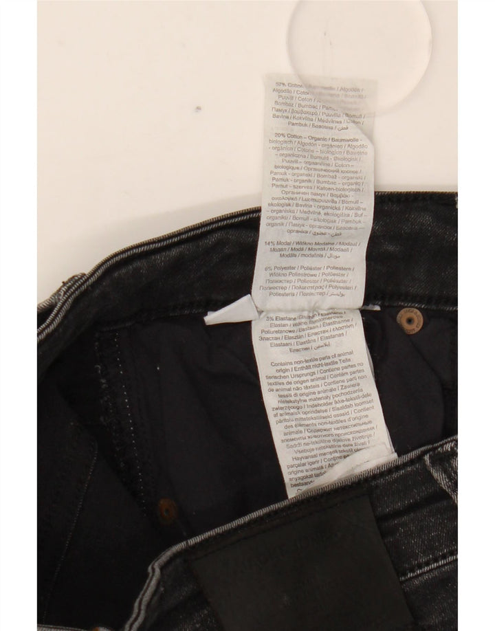 Jack & Jones muške uske traperice W30 L34 crni pamuk