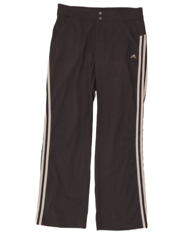 Adidas ženske ravne ležerne hlače Climalite UK 12 srednje W30 L29 crne