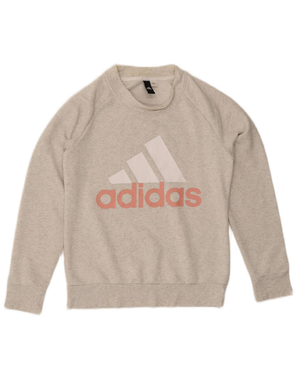 Adidas ženski džemper s grafičkim motivima UK 8 Small Grey Flected