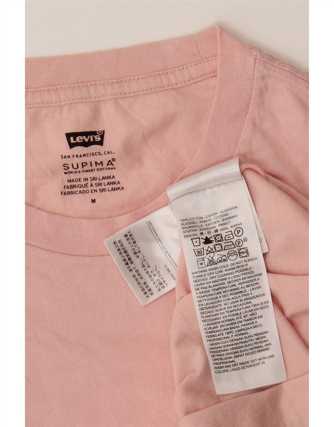 LEVI'S muška majica kratkih rukava Srednje ružičasti pamuk