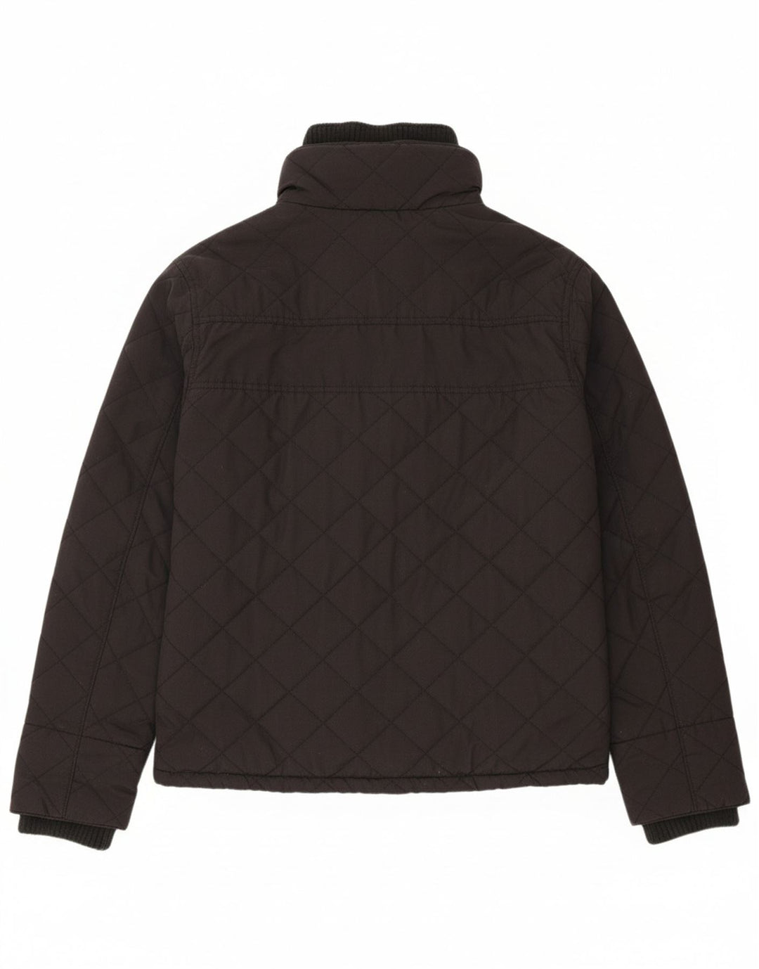 SUPERDRY Womens Windbreaker Jacket UK 14 Medium Black Polyester