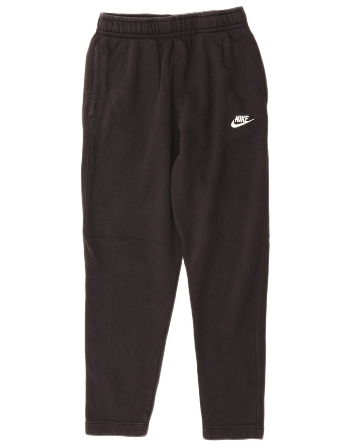 NIKE Mens Tracksuit Trousers XS Black Cotton
