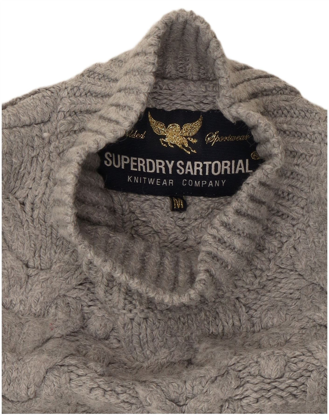 Superdry ženski veliki džemper s kornjačastim ovratnikom UK 14 srednje siva