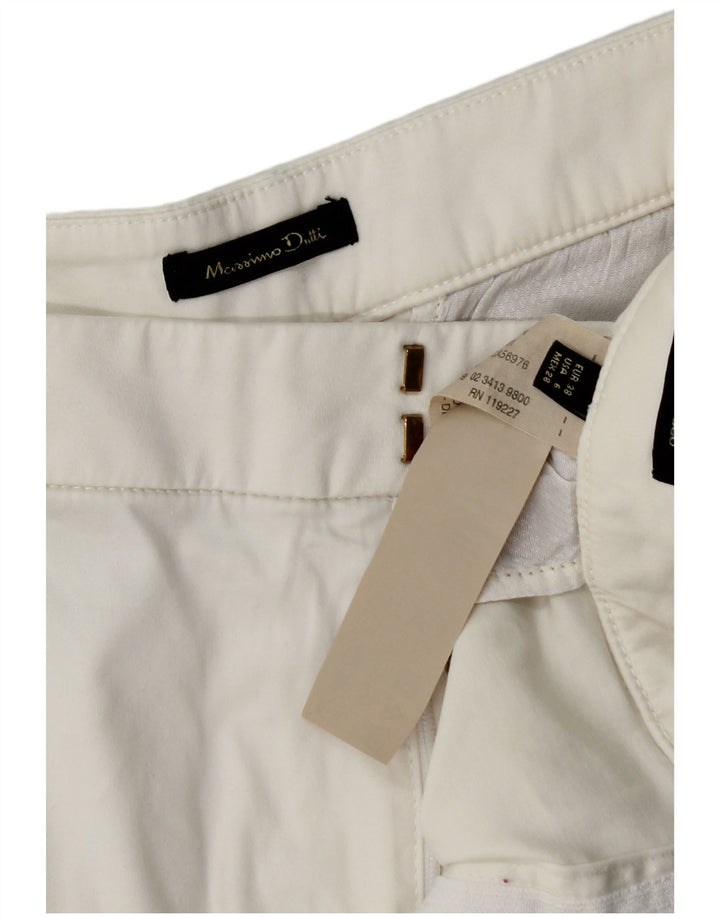 Massimo Dutti ženske chino kratke hlače EU 38 male W28 bijeli pamuk