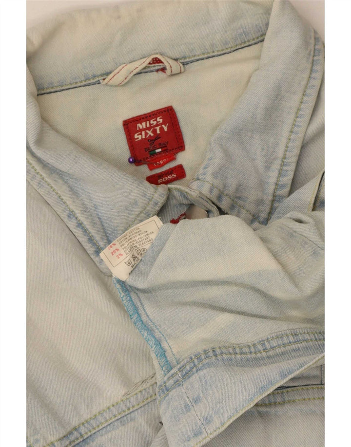 Miss Sixty ženska jakna od kratkog trapera UK 14 Large Blue Cotton