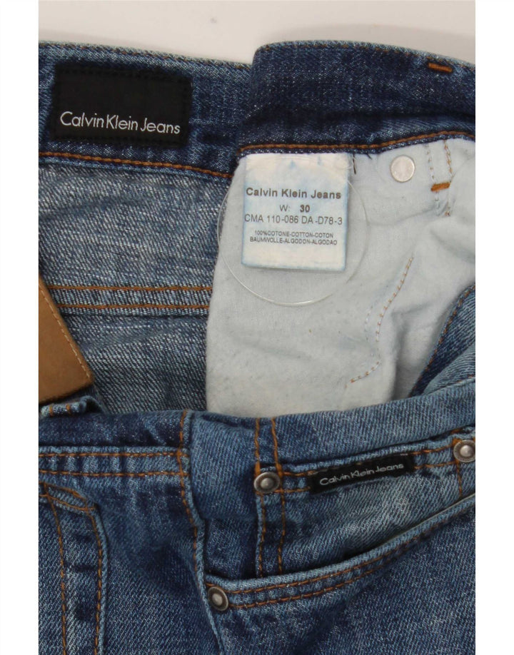 Calvin Klein muške ravne traperice W30 L31 plavi pamuk