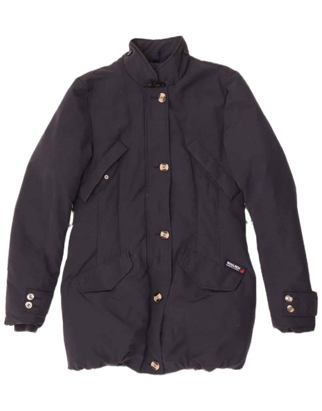 Woolrich ženski podstavljeni kaput UK 10 Mali tamnoplavi poliamid