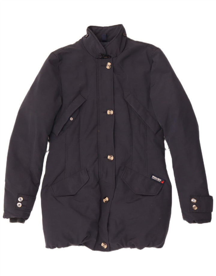 Woolrich ženski podstavljeni kaput UK 10 Mali tamnoplavi poliamid