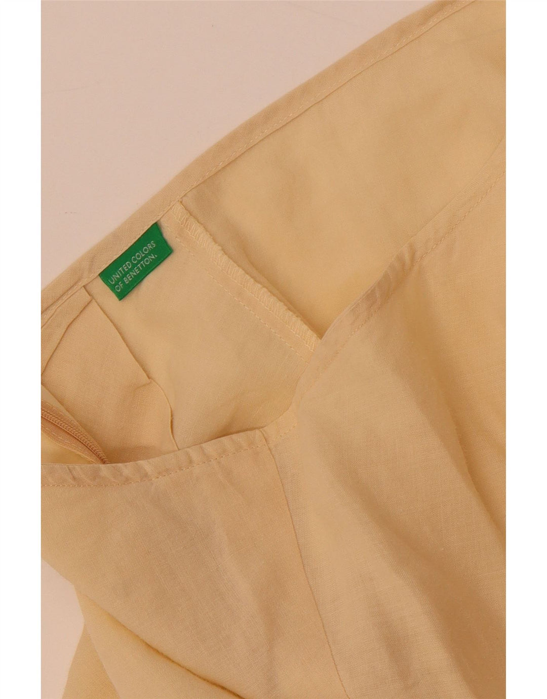 Benetton ženska suknja A-kroja W28 srednje žuta