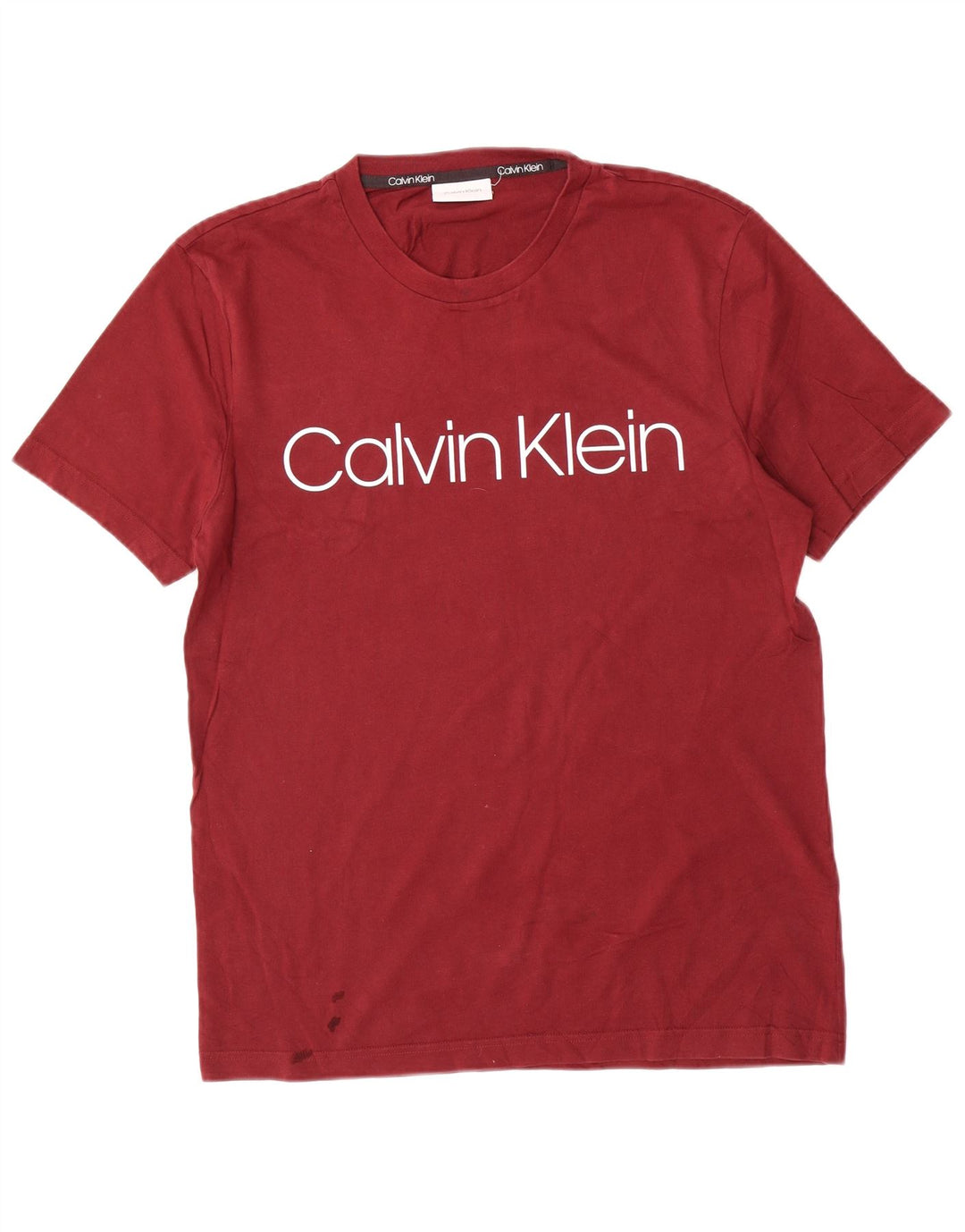 Calvin Klein muška majica kratkih rukava srednje veličine, crveni pamuk