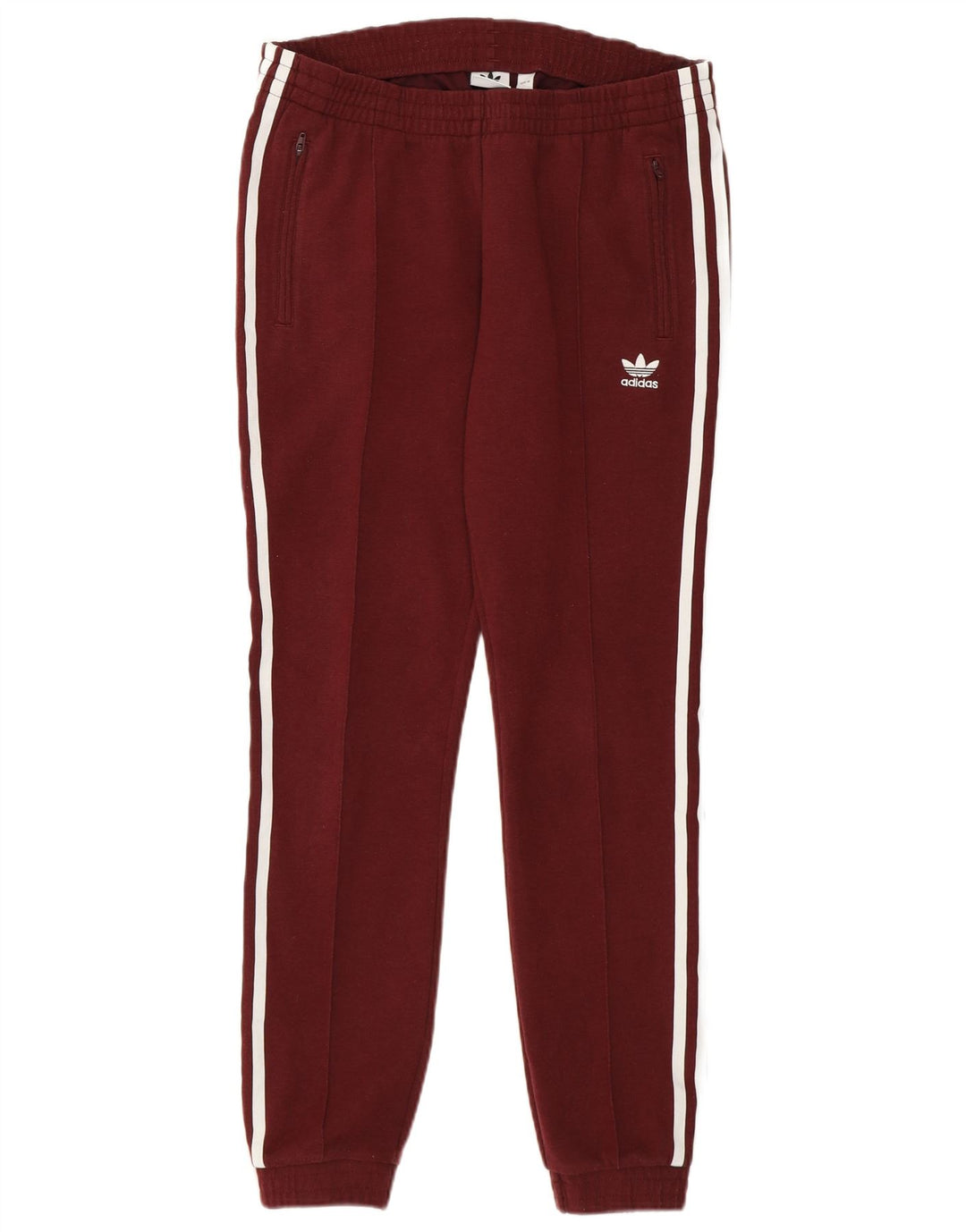 Adidas Ženska trenirka Hlače Joggers UK 10 Small Burgundy Poliester