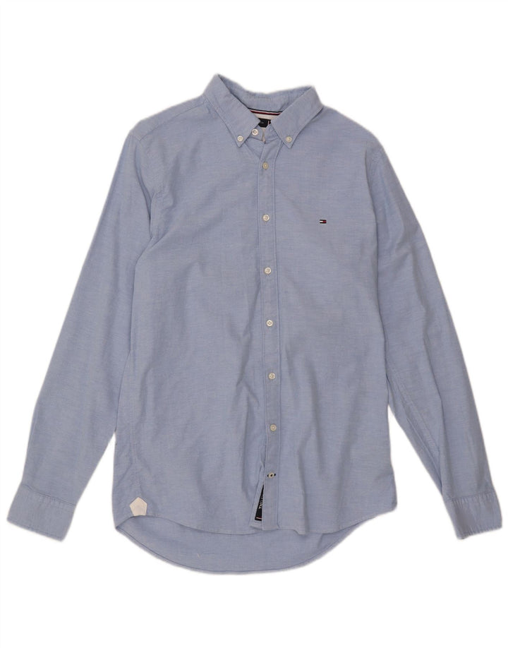 TOMMY HILFIGER Muška uska košulja Srednje plavi pamuk