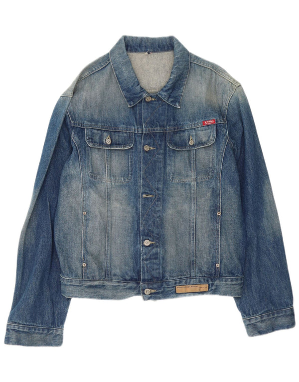 Vintage muška traper jakna UK 44 2XL plavi pamuk