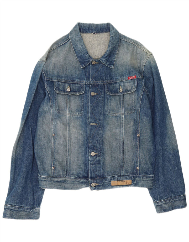 Vintage muška traper jakna UK 44 2XL plavi pamuk