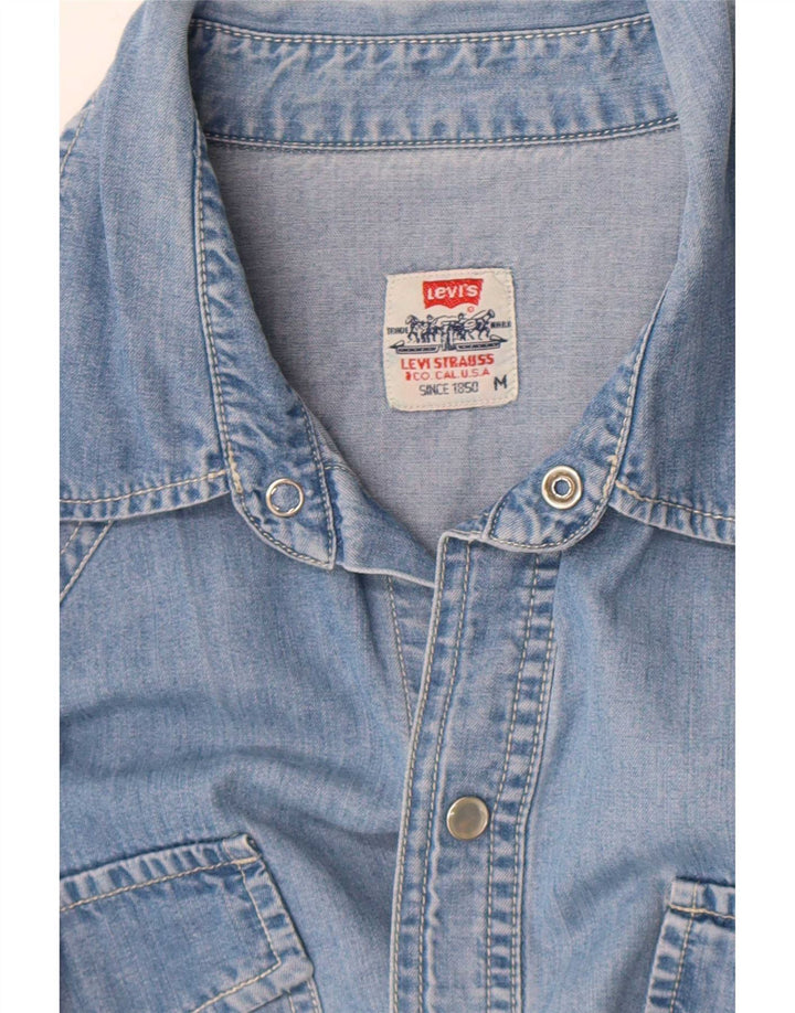 Levi's muška traper košulja kratkih rukava Srednje plava