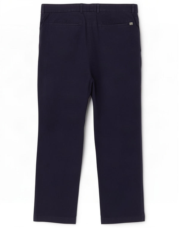 Fred Perry muške ravne chino hlače W36 L30 tamnoplavi pamuk