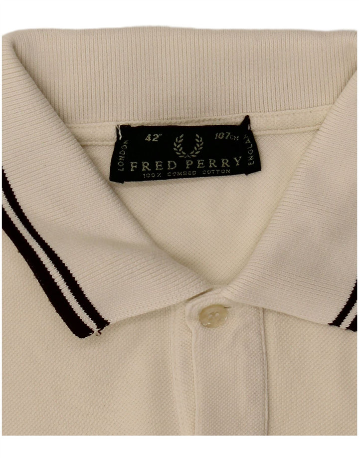 Fred Perry muška polo majica Srednje bijeli pamuk