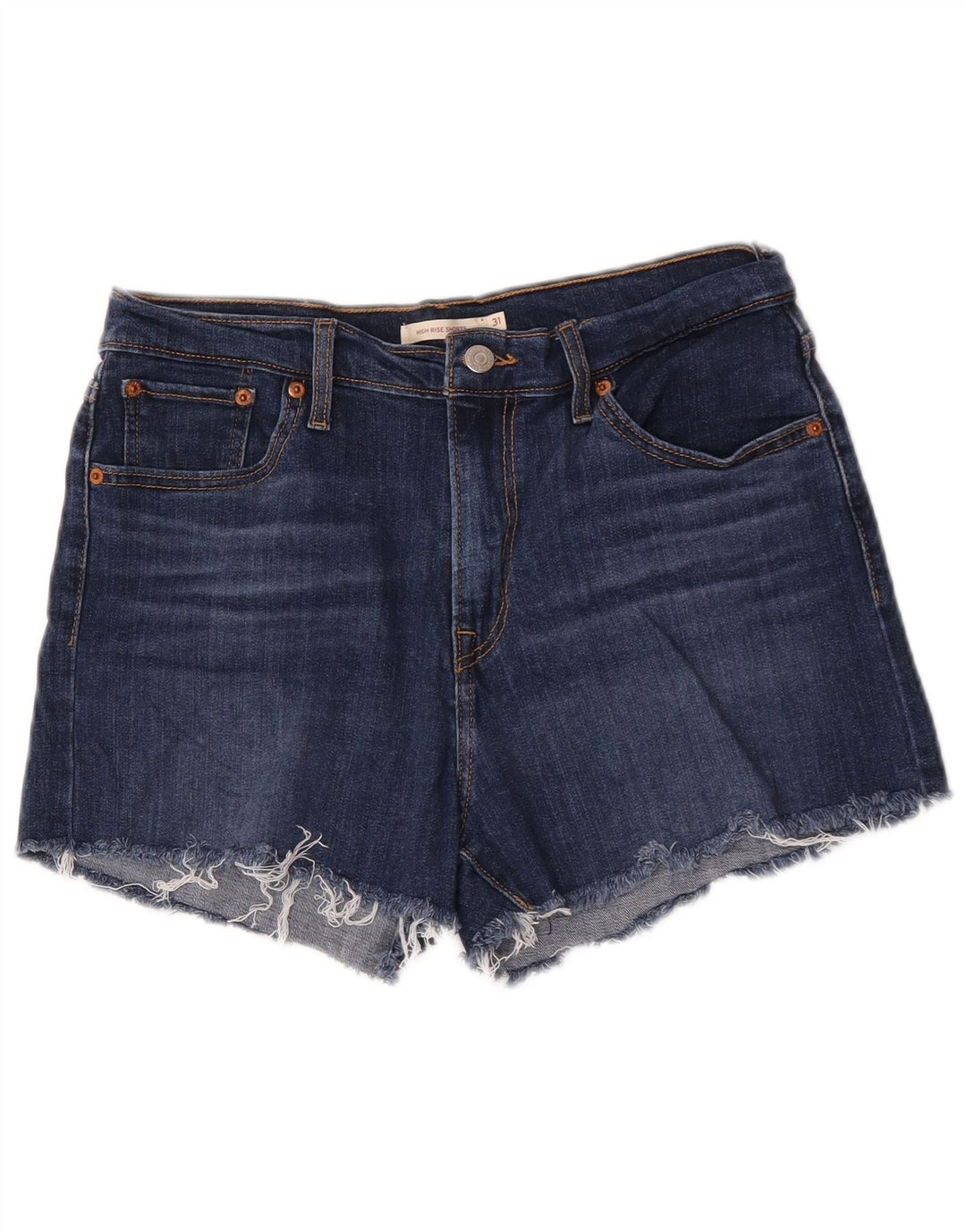 Levi's ženske kratke traper hlače visokog struka W31 srednje plavi pamuk