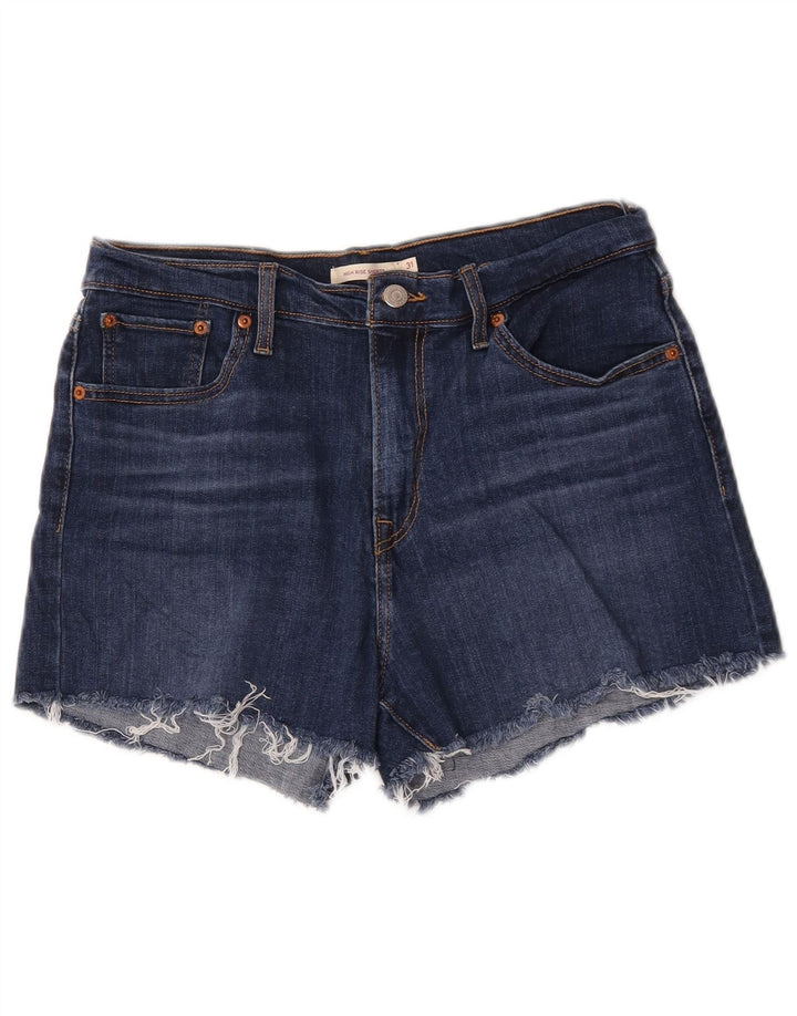 Levi's ženske kratke traper hlače visokog struka W31 srednje plavi pamuk