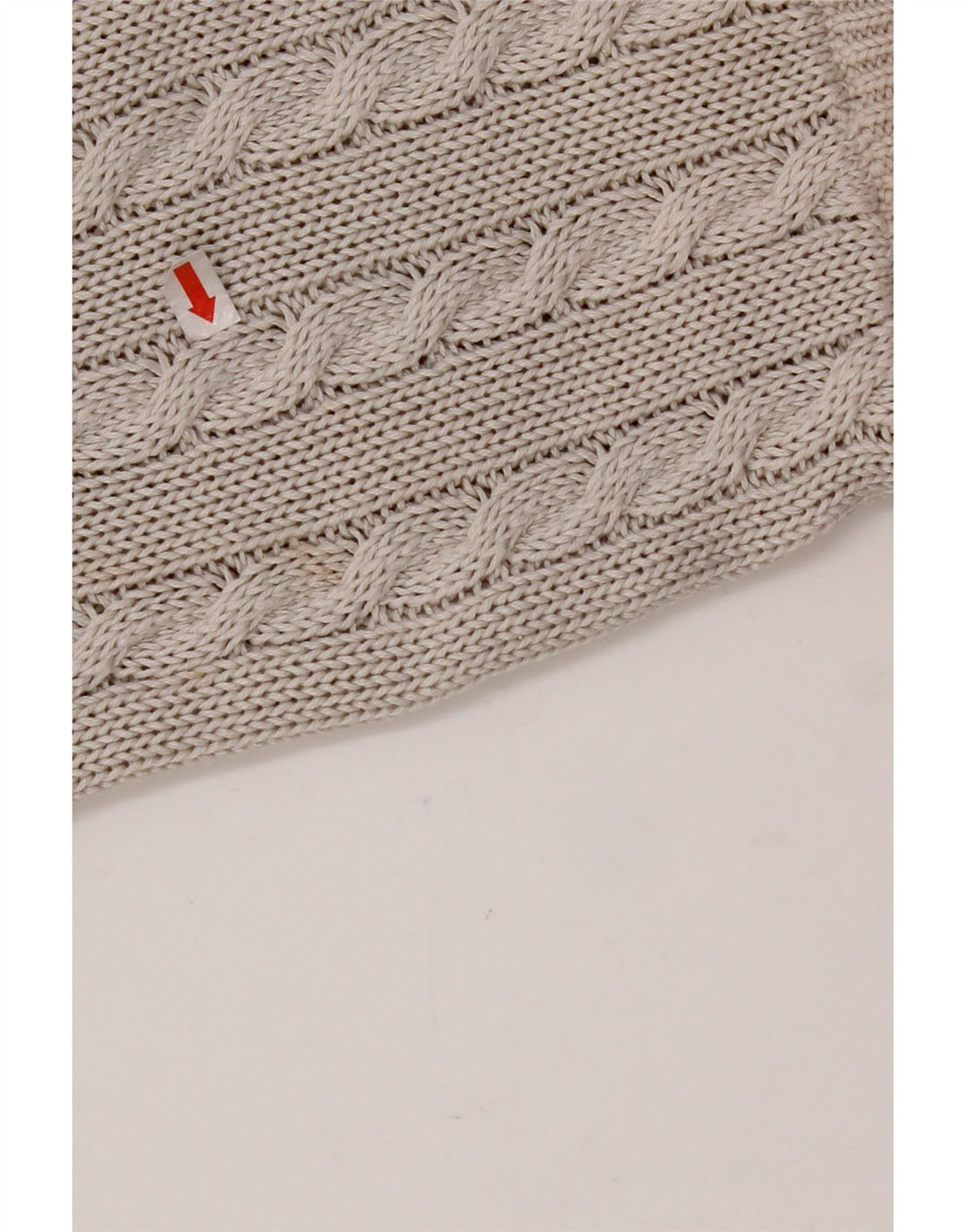 VINTAGE ženski džemper s okruglim izrezom UK 14 srednje sivi Fair Isle pamuk